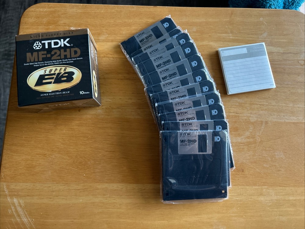 TDK MF-2HD Micro Floppy Disk Super EB  10 Pack NEW