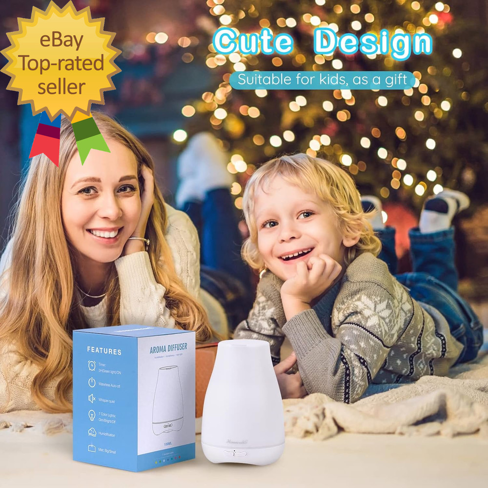 Diffusers 100Ml Colorful Essential Oil Diffuser with Adjustable Mist Mode Auto