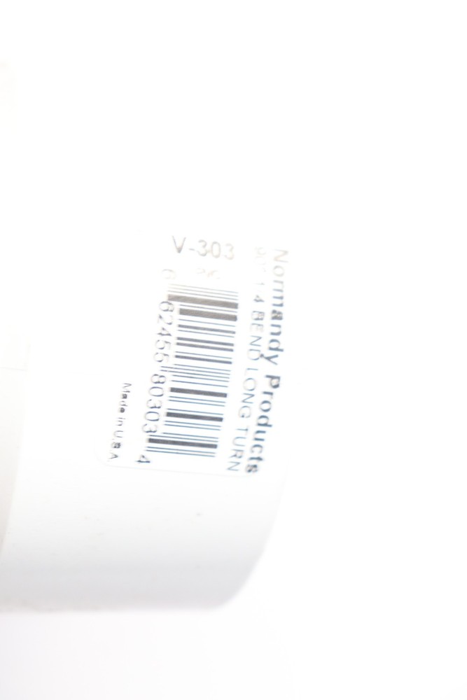 Normandy 90 Degree Elbow Plastic White V-303