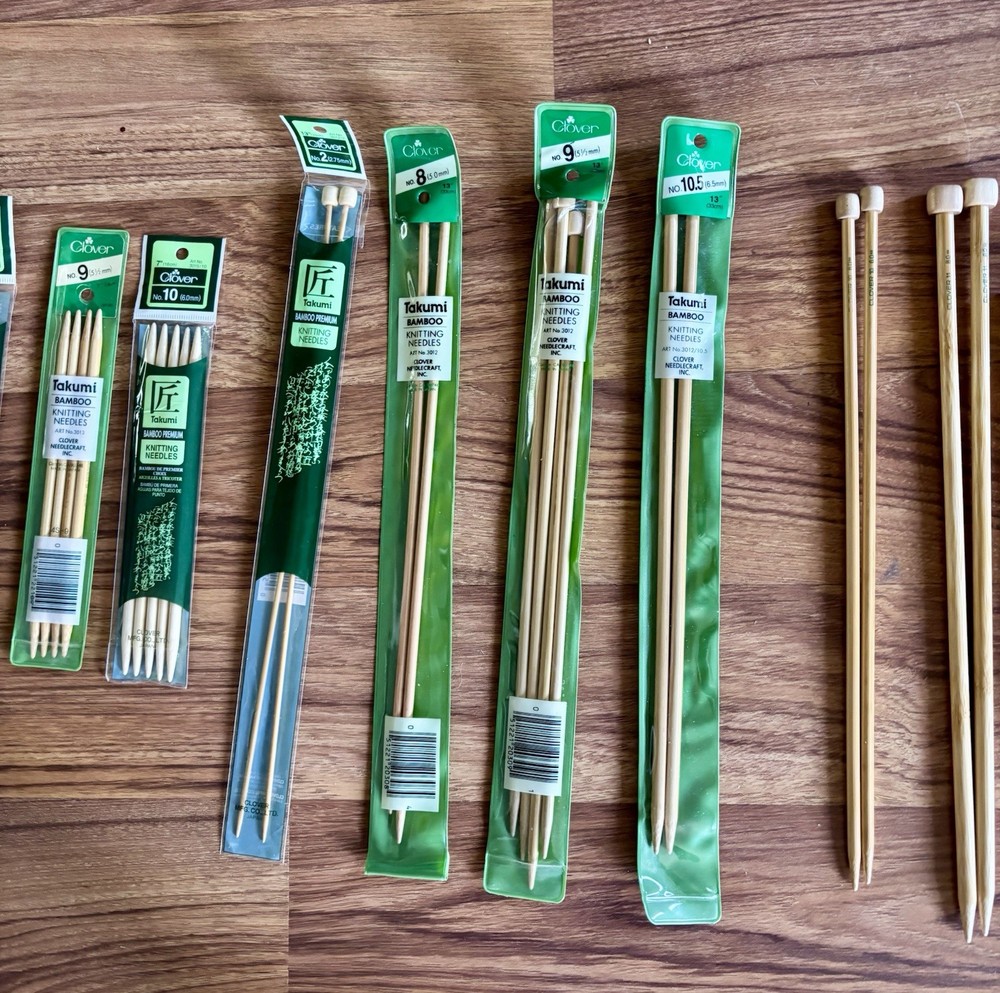Clover Takumi Bamboo Knitting Needle 14 Sizes