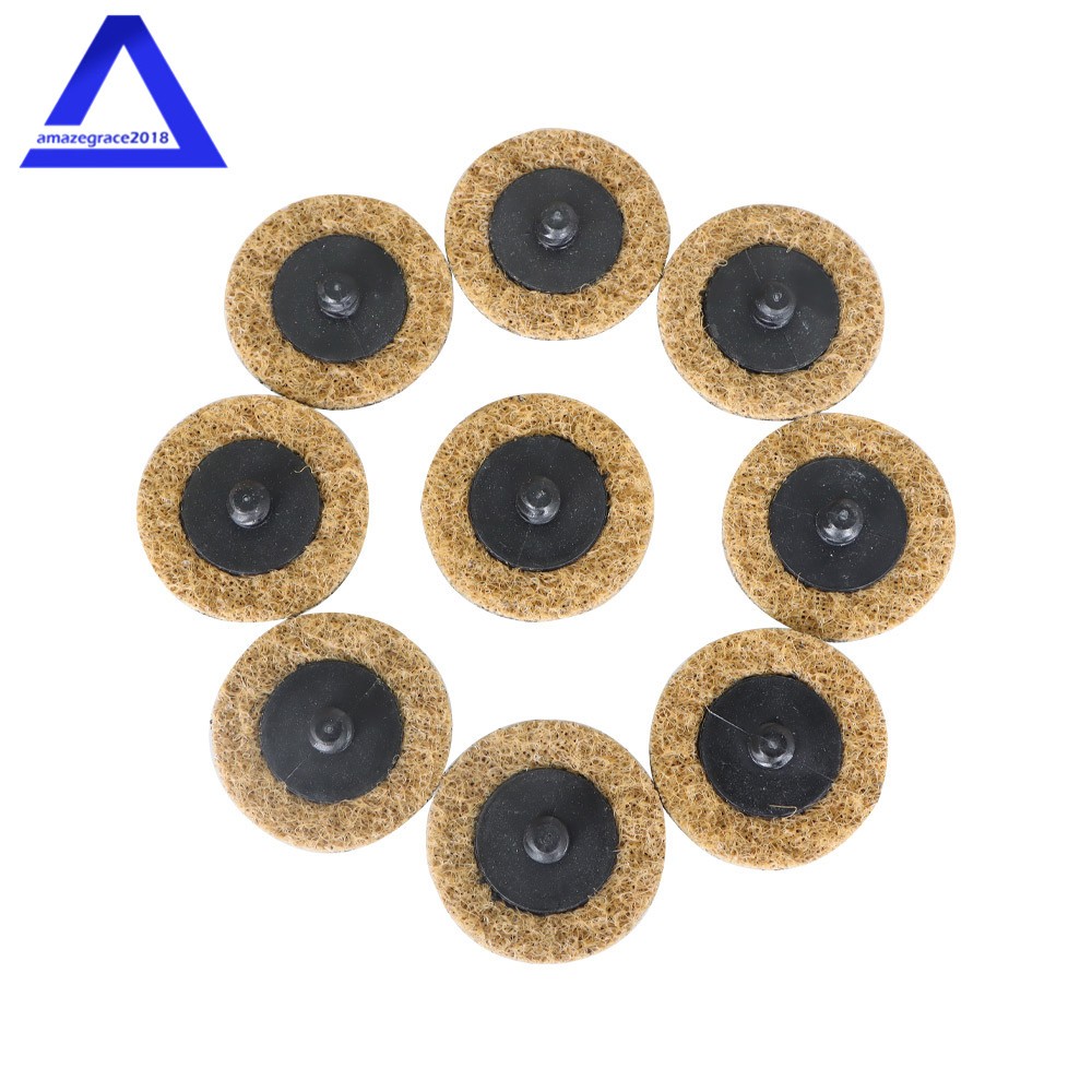 50× 2" Coarse Surface Conditioning Discs Roll Lock Die Grinder Sanding Pads US