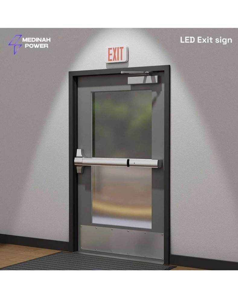 COMPACT SIZE LED EXIT SIGN (2 PACK)