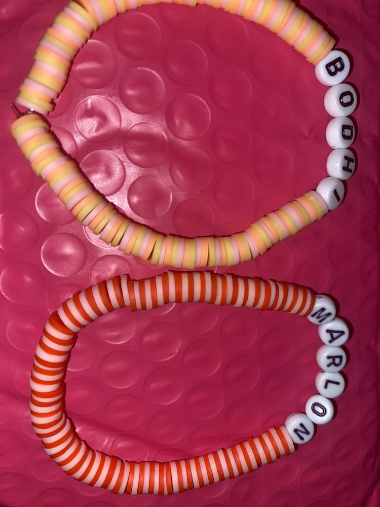 clay bead bracelet
