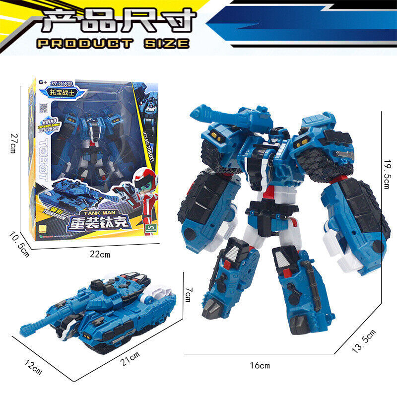 TOBOT V Galaxy Detectives Tank Man Action Transform Figure Commander Robot