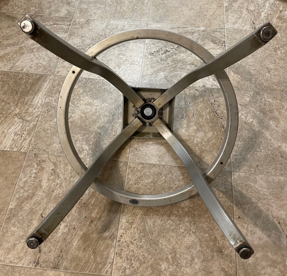 Rare General Fireproofing Goodform Drafting Stool base Mid Century Industrial