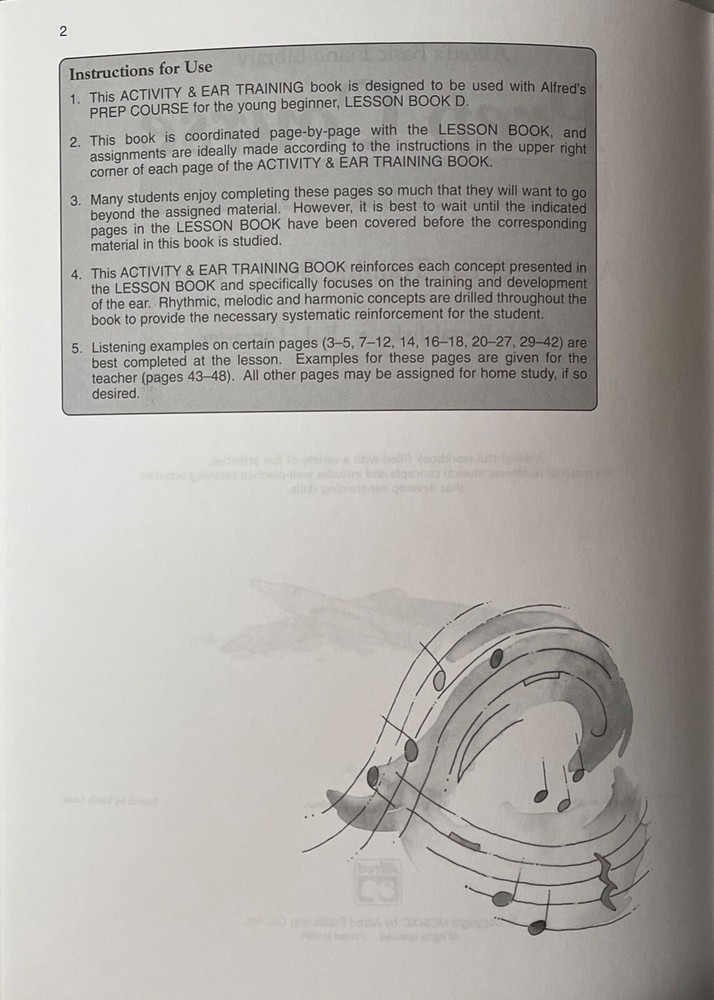ALFREDS Basic Piano Library Prep Course Young Beginner Activity Ear Training LOT