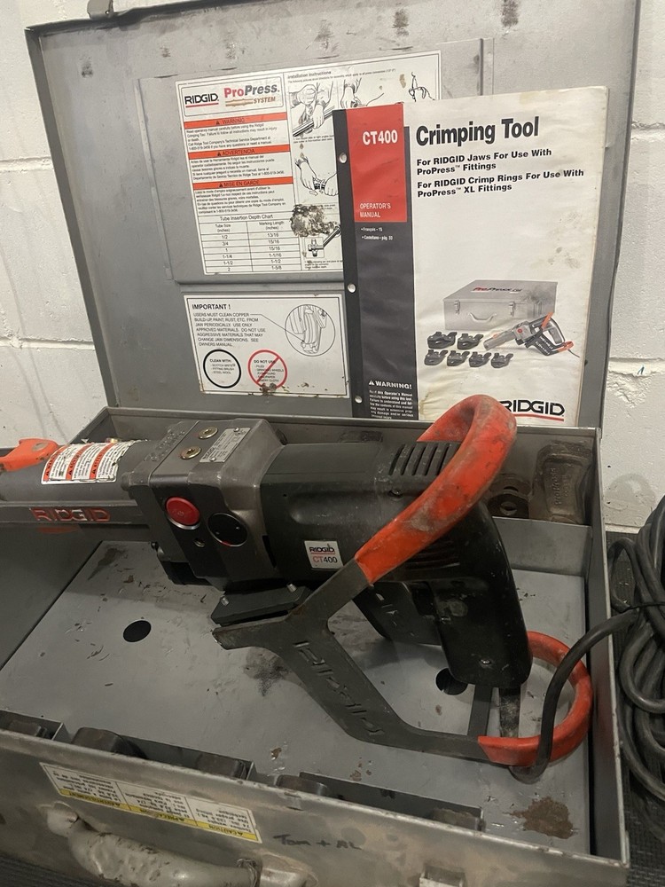 Riding CT-400 Propress Crimper Crimping Tool Complete Set!