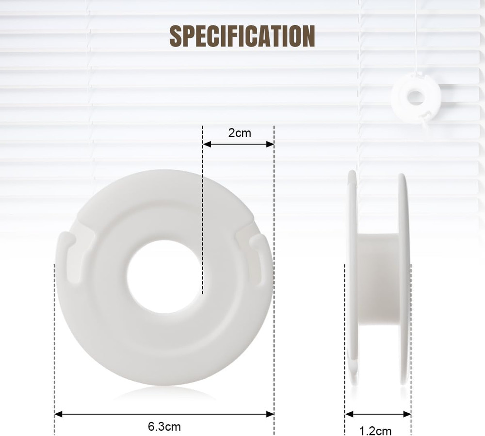 Blind Cord Winder, Window Blinds String Holder Cord Blind Safety (4 Pack, White)