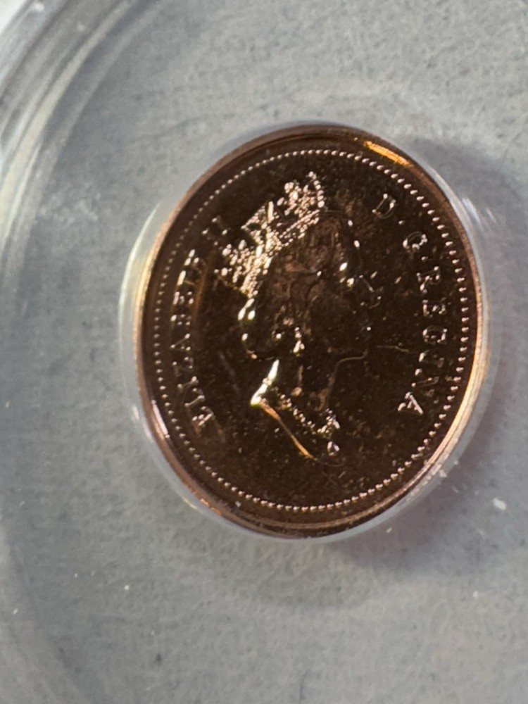 2000 Canada 1 Cent Graded MS 69 RD by ANACS Proof Like