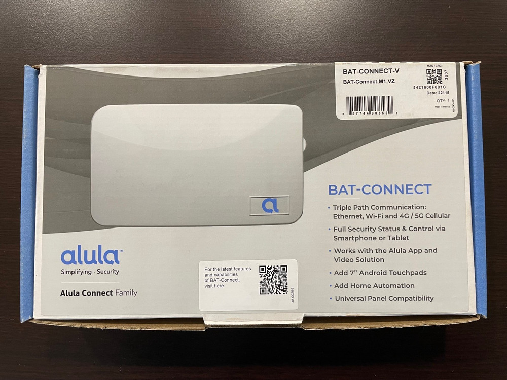 Alula Wireless Tri-path Communicator,5G Ready, Verizon, BAT-CONNECT-V