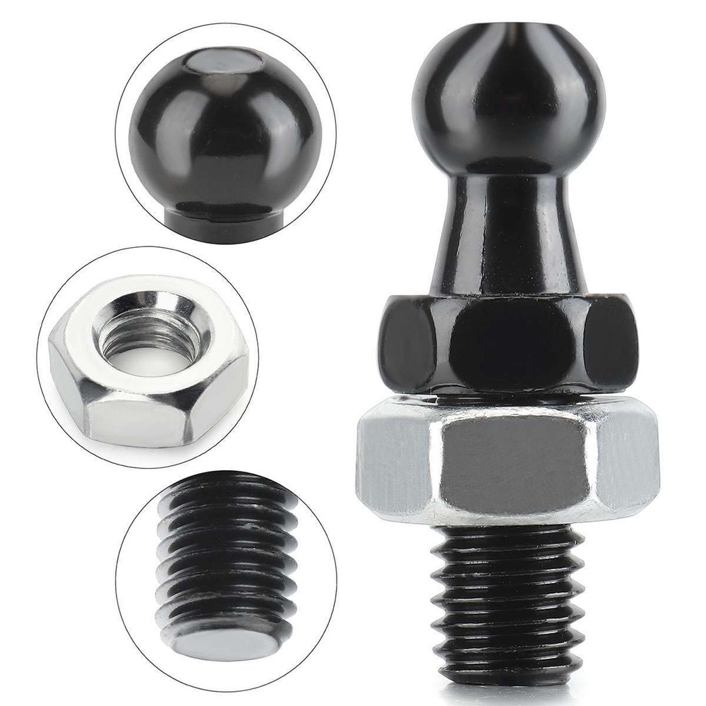 8pcs Ball Mount Threaded Stud Brackets 10mm Gas Prop Strut Spring RV Camper 1/2"