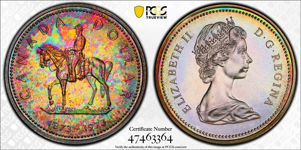1973 Canada $1 Sp 67 Monster Toner