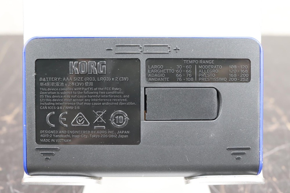 KORG MA-2 Digital Metronome Blue Black
