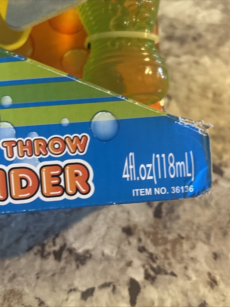 FunRise Gazillion Bubbles Dip & Throw Bubble Glider Plane New With Solution