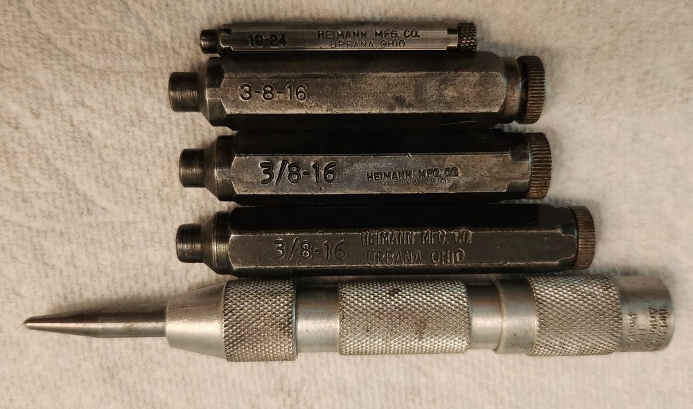 Heimann Transfer Screw Lot Starrett  Automatic Center Punch