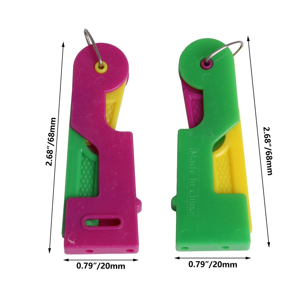 2pcs Sewing Needle Automatic Threader Device Thread Guide Tool for Elderly Use