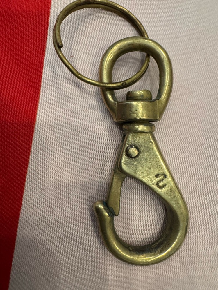 REGULATOR /CONSOLE CLIP 3INCH SOLID BRASS NICE!