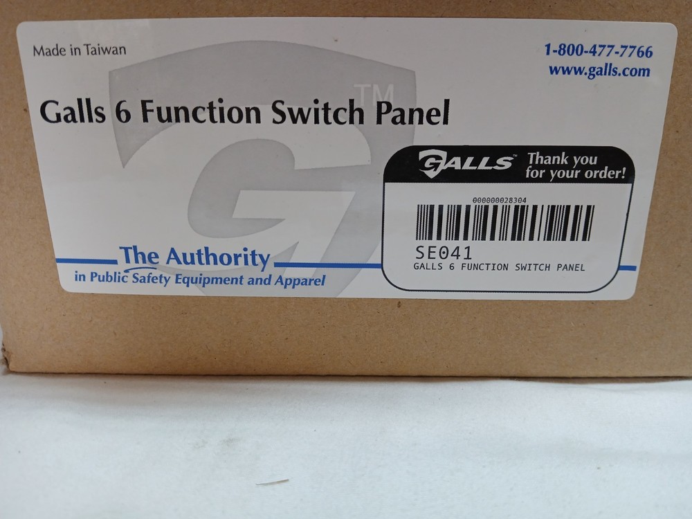 Gall's 6 function switch panel for emergency vehicle lighting