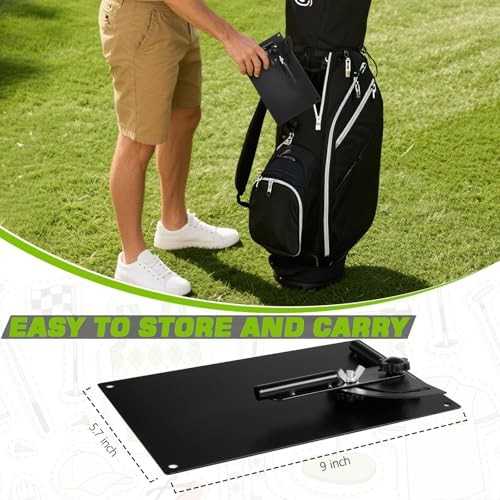 Pro Golf Alignment Sticks Holder – Adjustable Swing Plane Trainer with Scale
