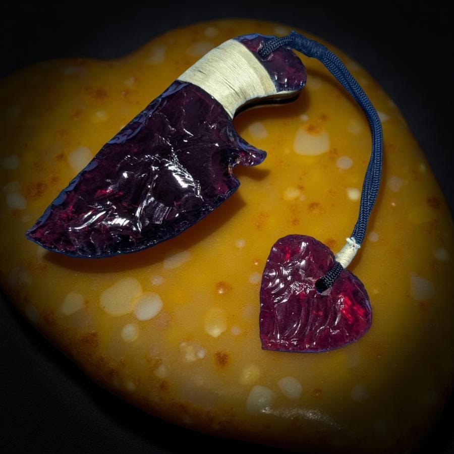 Red Obsidian Knife
