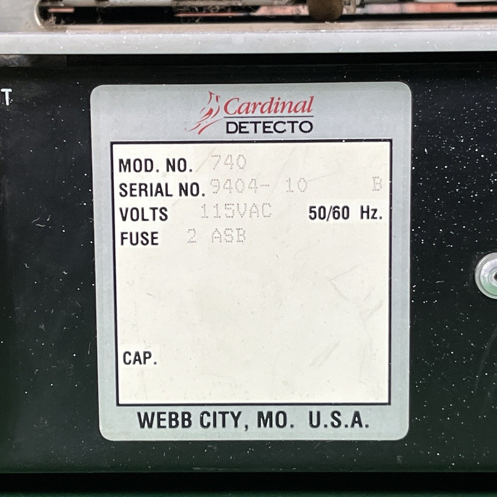 vintage Cardinal 740 Detecto Printer Powers on untested, Scale truck