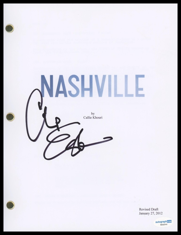 Charles Esten "Nashville" AUTOGRAPH Signed Complete Pilot Episode Script ACOA