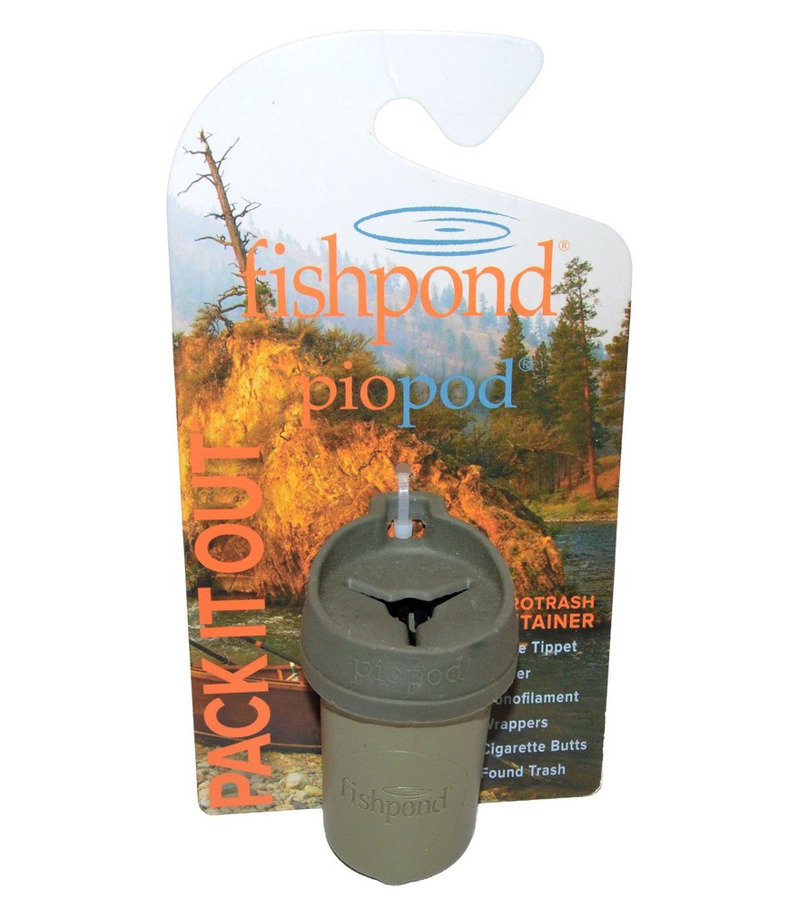 New Fishpond piopod Microtrash Container - On the Water Trash Container - Green