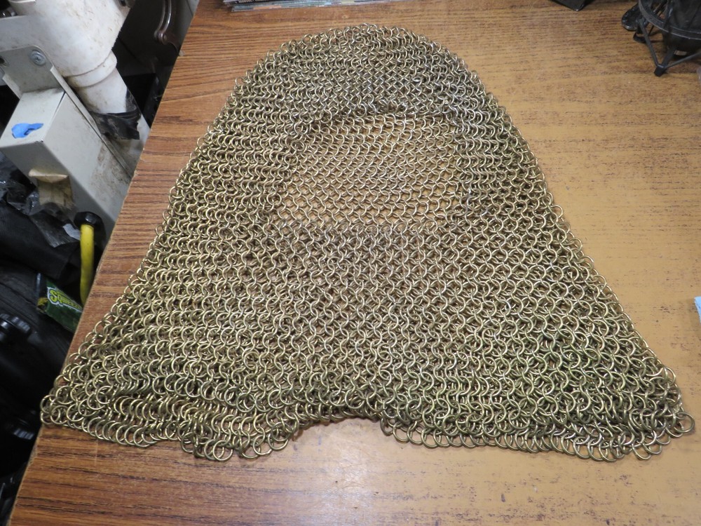 chainmail hood Brass ? bronze
