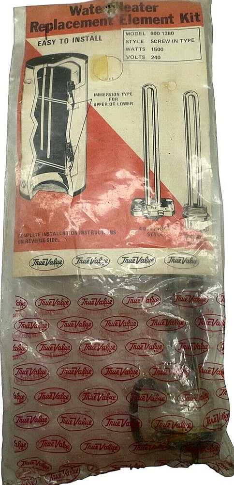 690 1380 Water Heater Replacement Element Screw In Type Kit 1500W, 240V