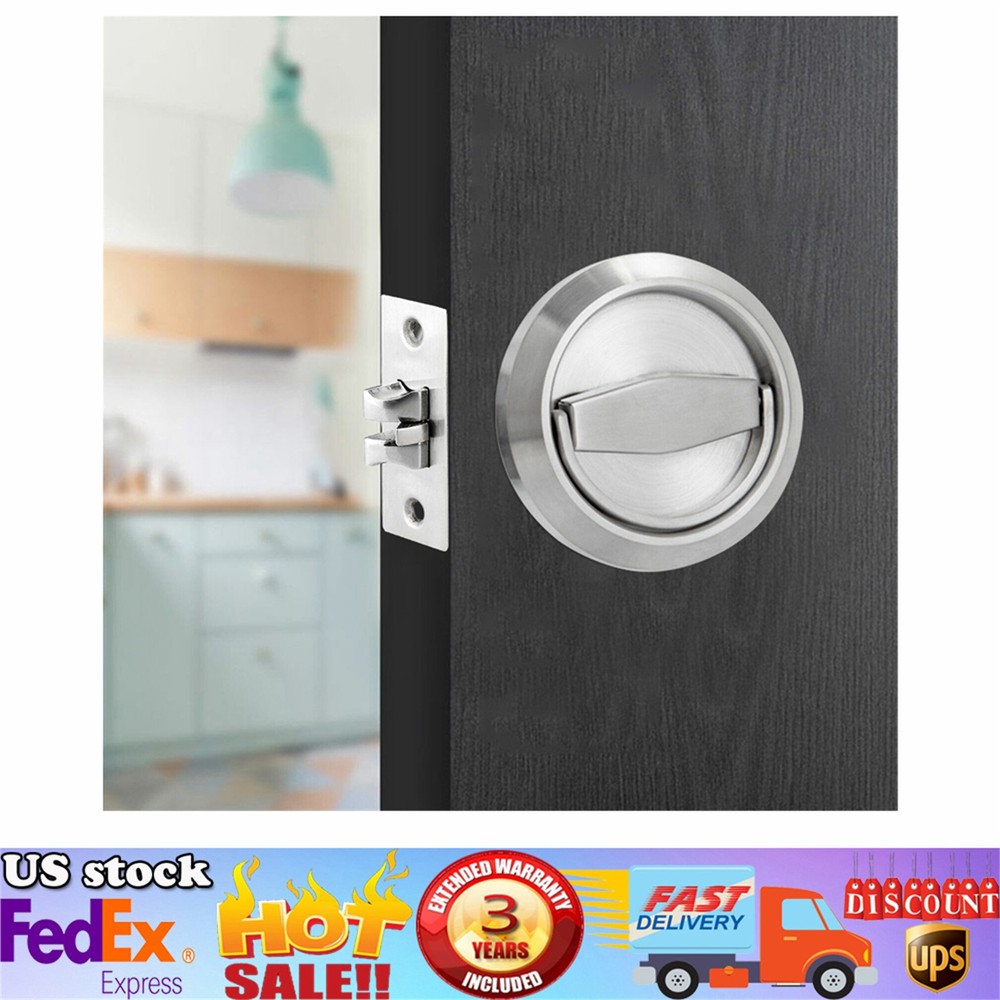 Stainless 304 Door Locks Recessed Cup Handle Privacy Door Knob Locks Flush Pull