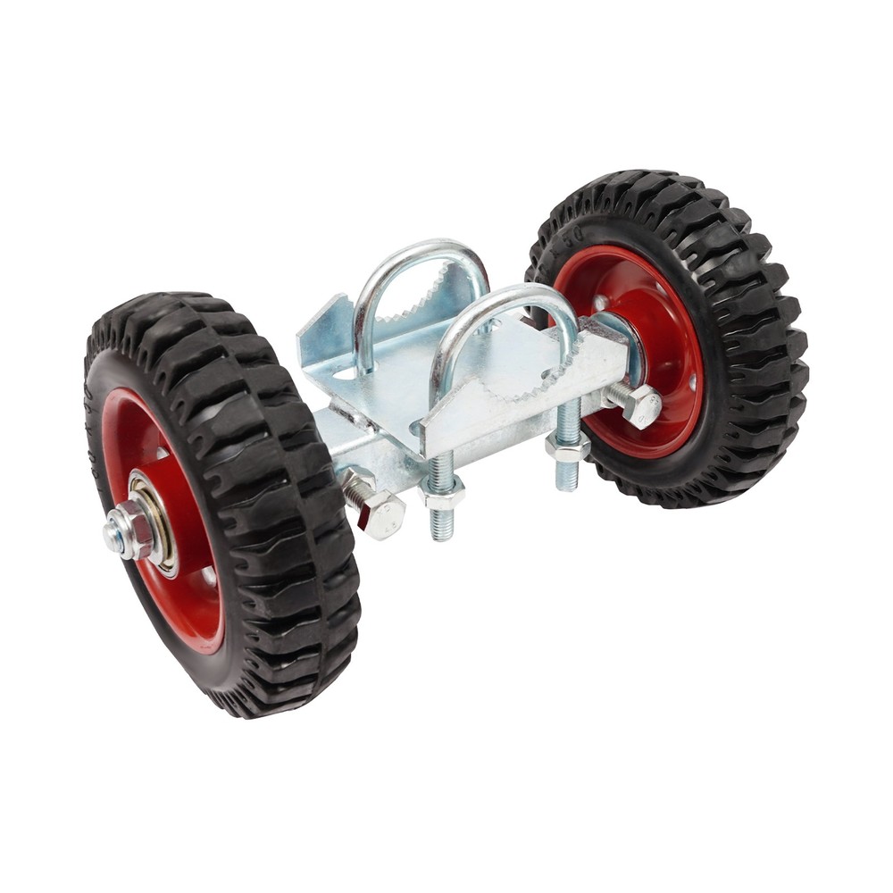 6'' Heavy-Duty Gate Rollers with Rubber Wheels - 2 Pack for Smooth Operation