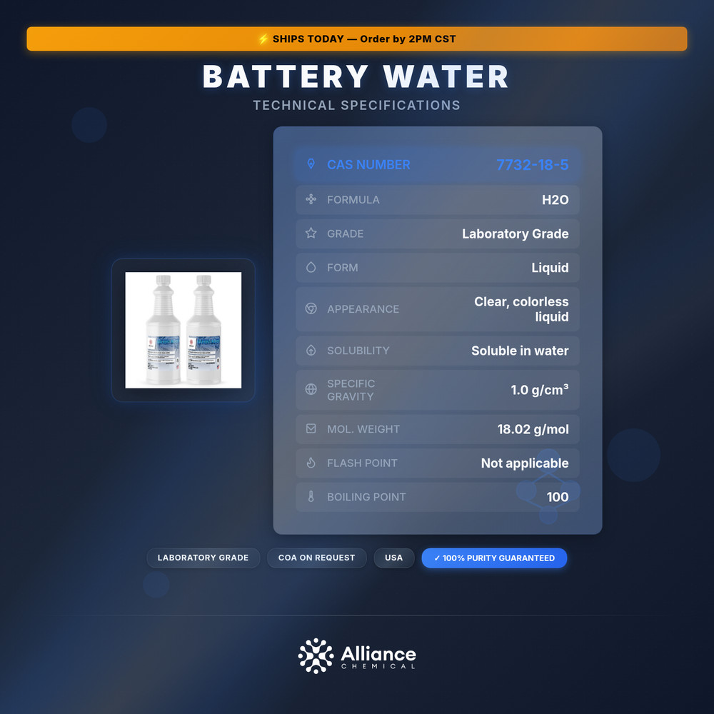 Battery Water - 2 Quarts