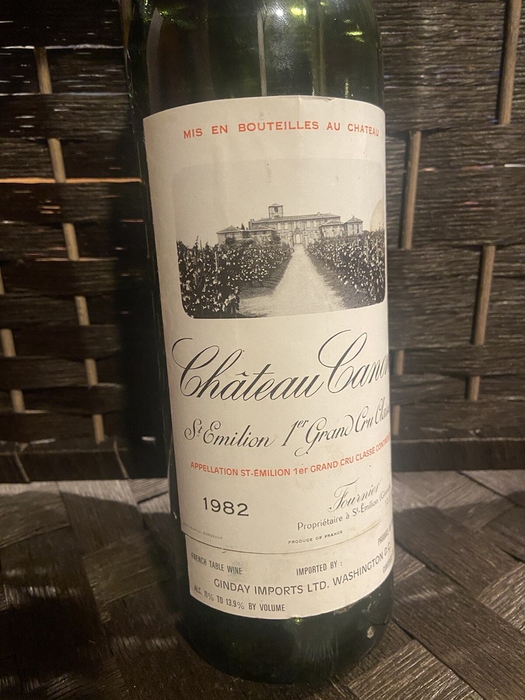 chateau canon 1982 st. emilion 1st grand cru classe(empty)