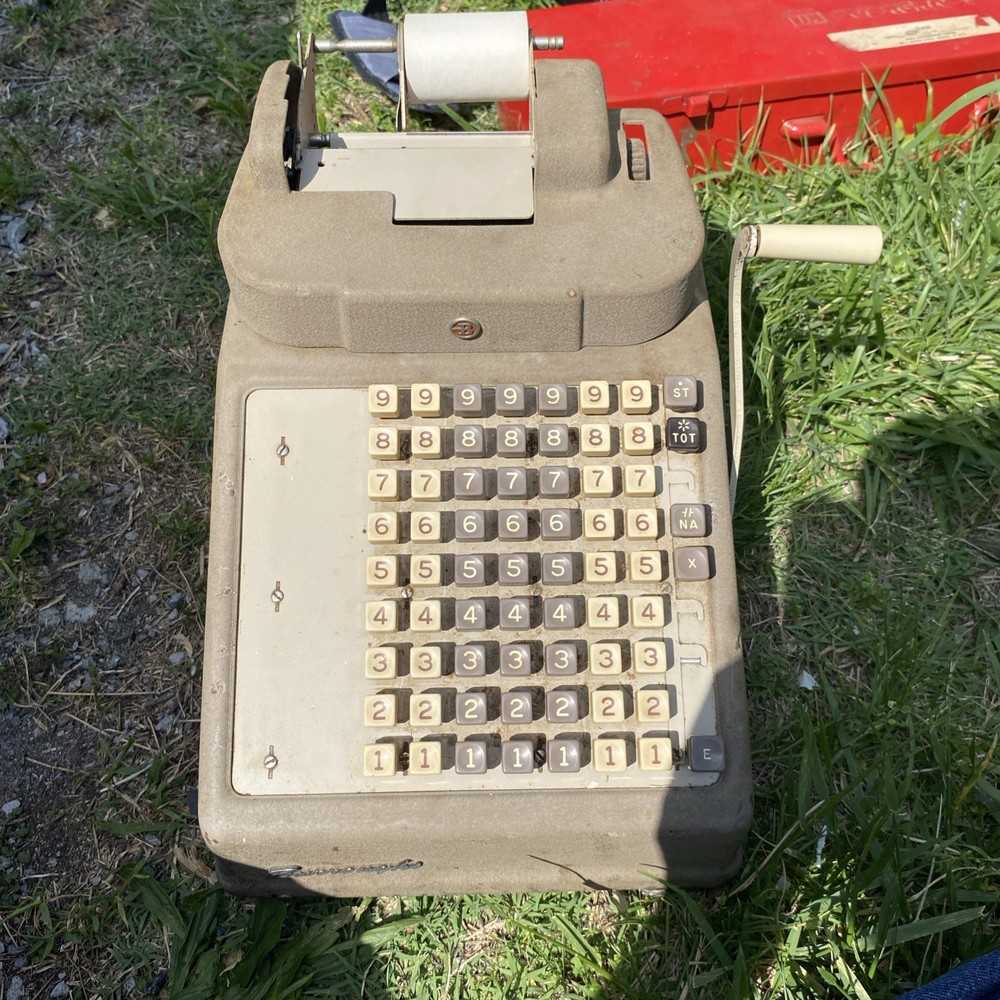 Vintage Burroughs Receipt Printer – Fully Functional, Typewriter Style