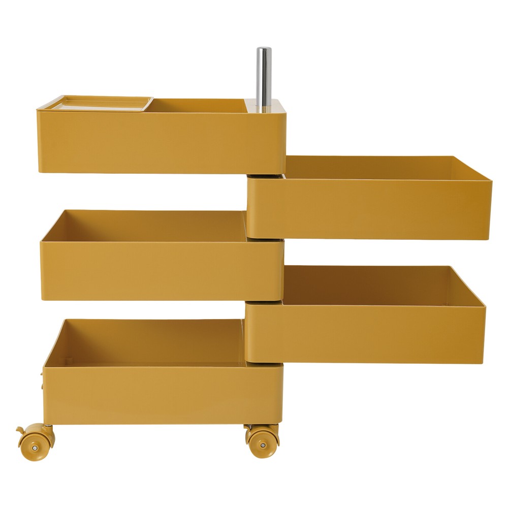 5 Drawers 360?? Movable Rotating Storage Side End Coffee Table Sofa Cabinet NEW