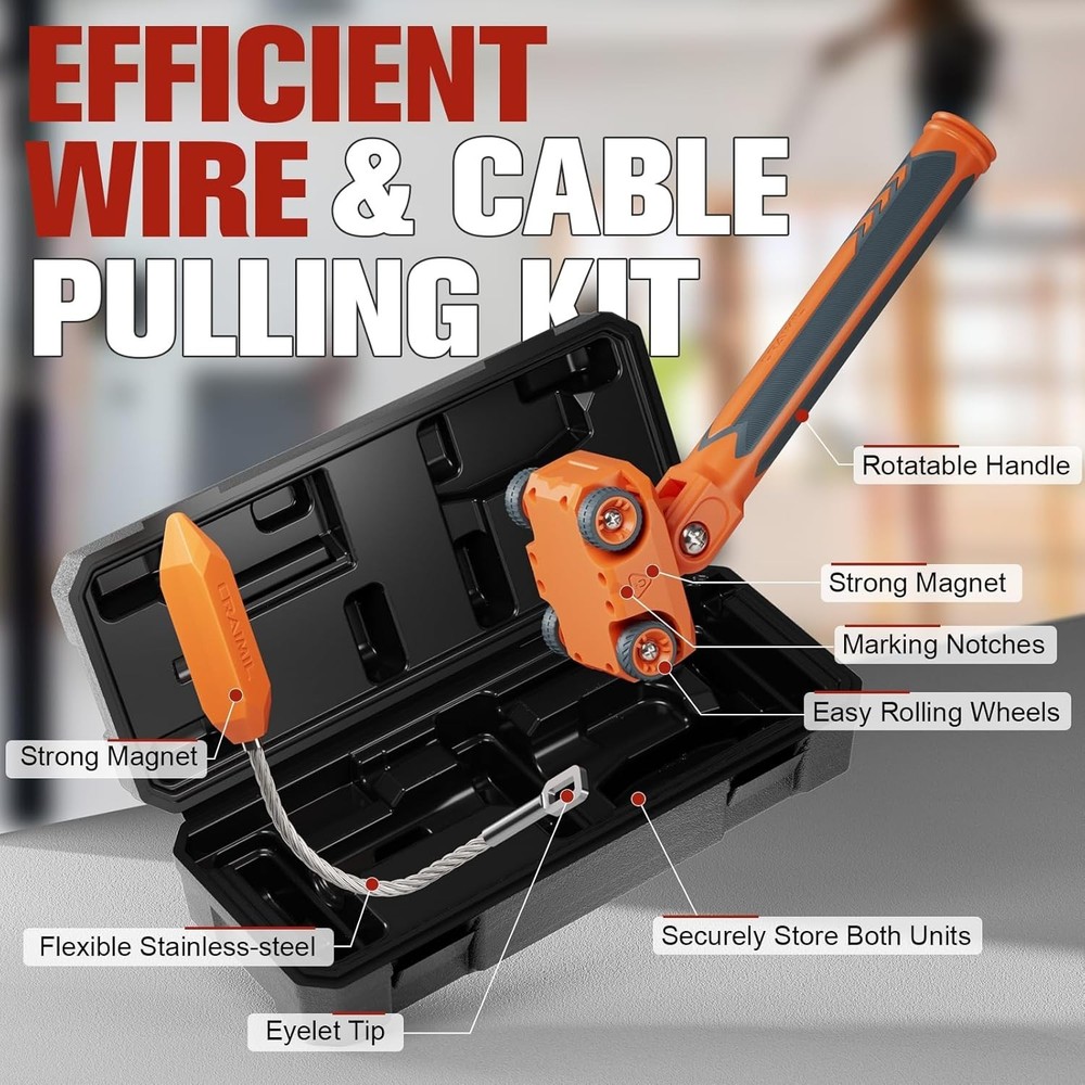 magnetic wire puller for electrical wiring rare earth magnet cable pulling tool