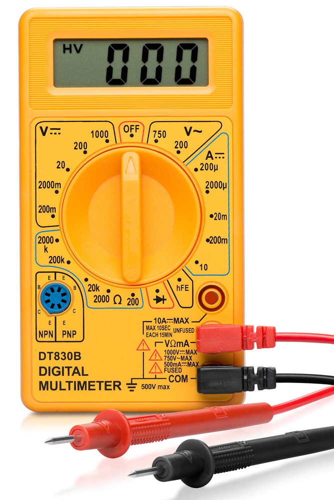 40508 Digital Multimeter Diode & Transistor Tester AC DC Volt Test Voltmeter, Au