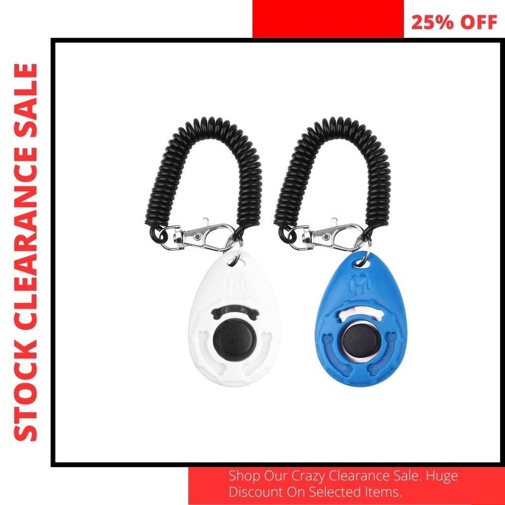 Dog Training Clicker Wrist Strap Lightweight Pet Behavioral