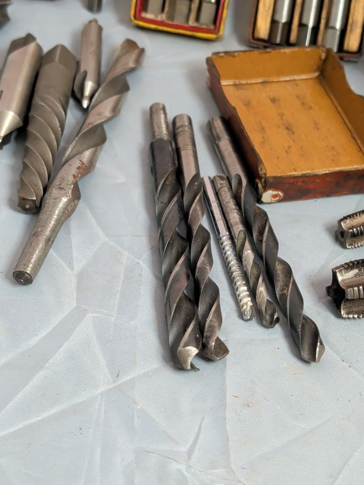 Machinist Taps Drill Bits Ect... Lot Great Condition