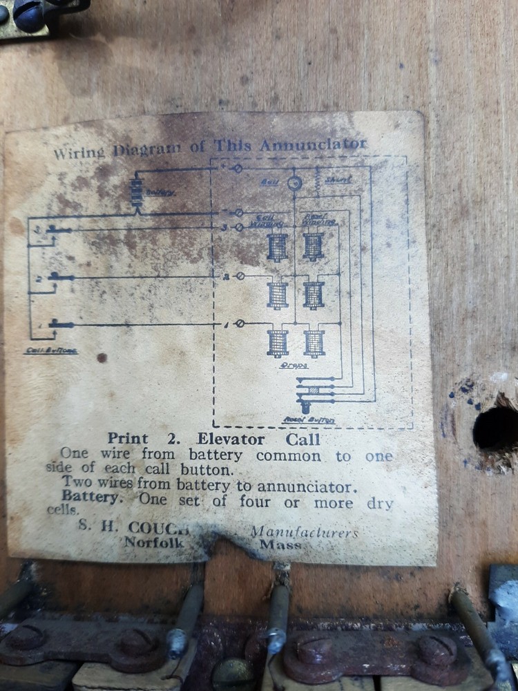 Antique/original Cotelco Elevator Annunciator
