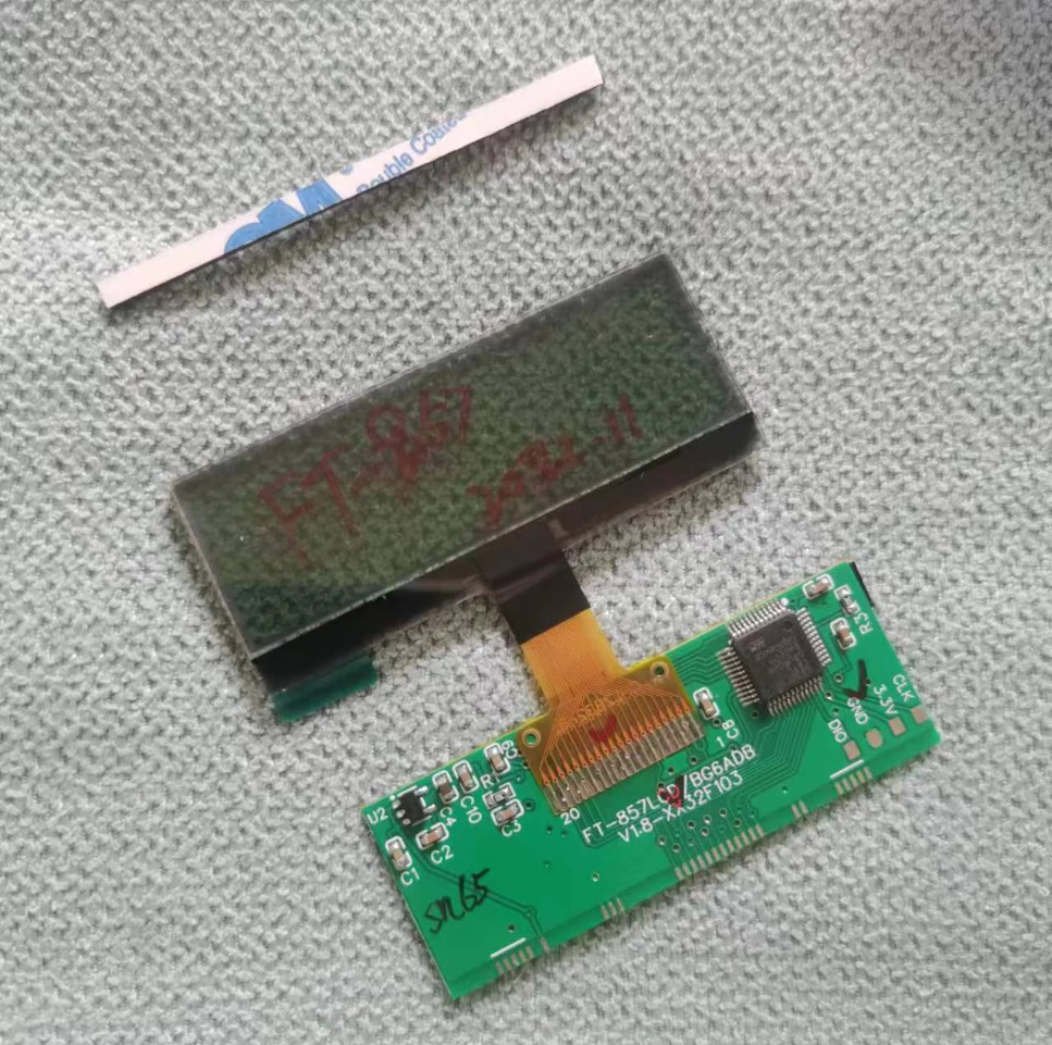 Lcd For Yaesu Ft-857 Ft-857d Lcd Display Replacement Part 'zebra Stripes' Issue