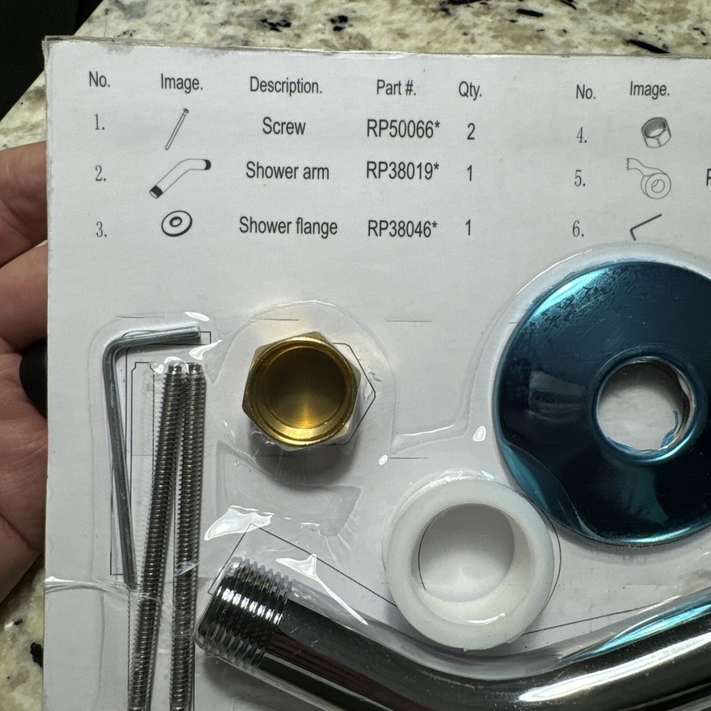 Glacier Bay Builders Chrome Shower Hardware Kit Only