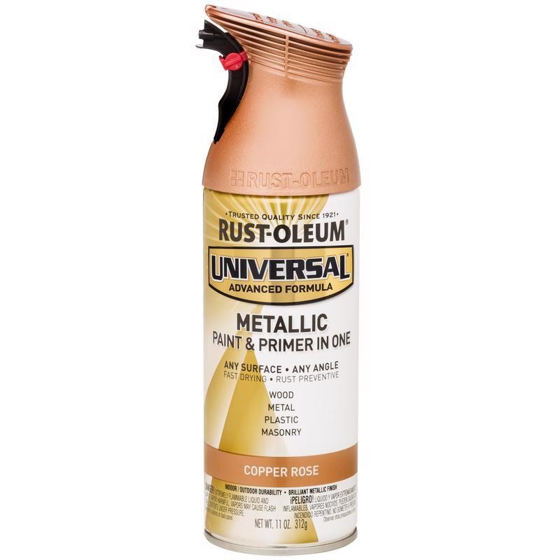 Rust-Oleum Universal 11oz Copper Rose Metallic Spray Paint – All Surface