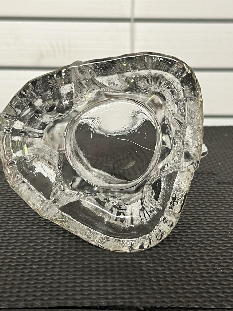 Clear Glass Angel Tealight Holder. Preowned.