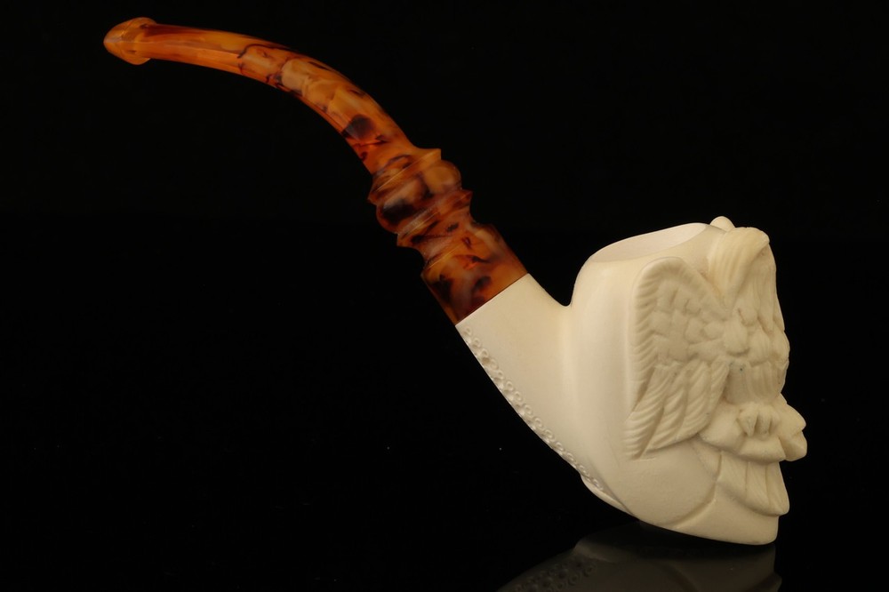 Eagle Block Meerschaum Pipe with fitted case 14211