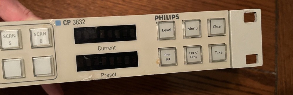 UNTESTED Philips CP 3832 Control Panel / Routing Switcher