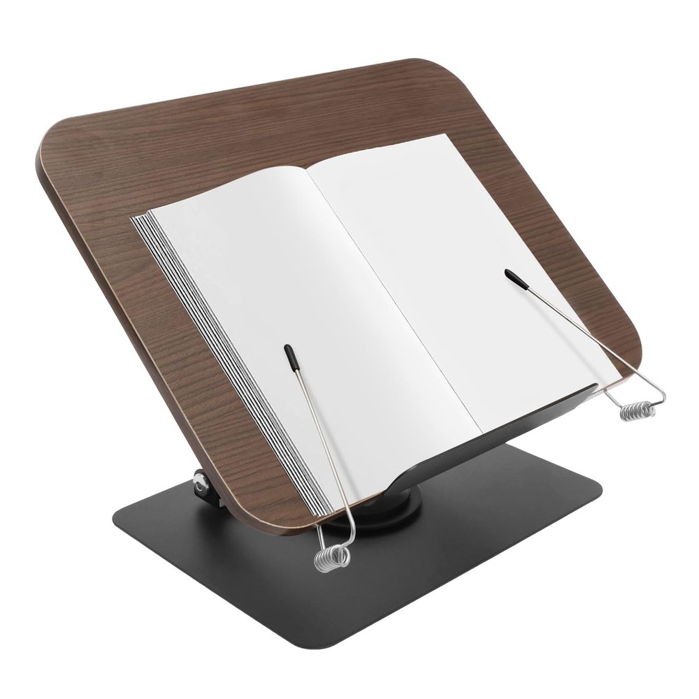 Book Stand 360° Rotating Adjustable Book Holder Multifunctional Foldable Cook...