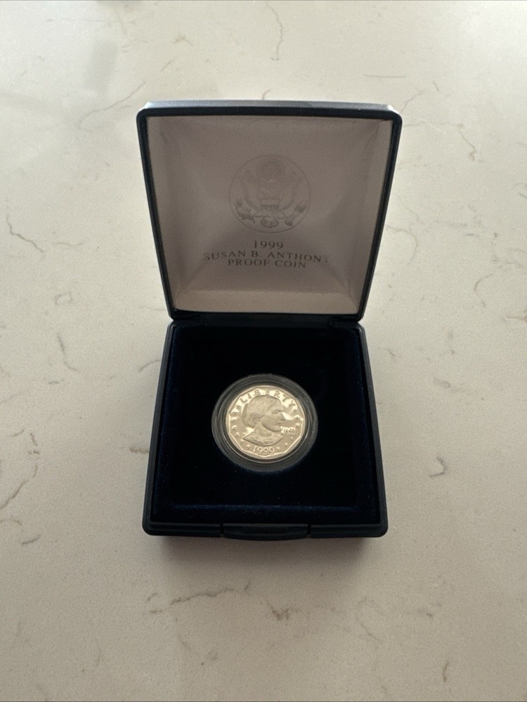 1999 Susan B. Anthony Proof Dollar Coin with Box