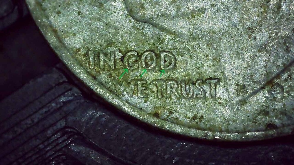 1965 Dime error collar clash and DDO on GOD