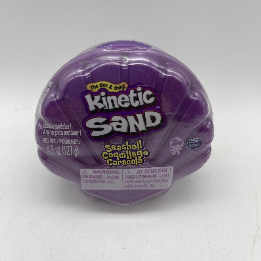 Kinetic Sand Seashell Purple 4.5 oz Container NEW
